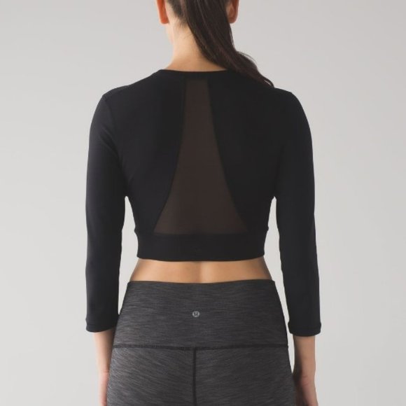 lululemon athletica Tops - Lululemon Short Stop Long Sleeve Black N185